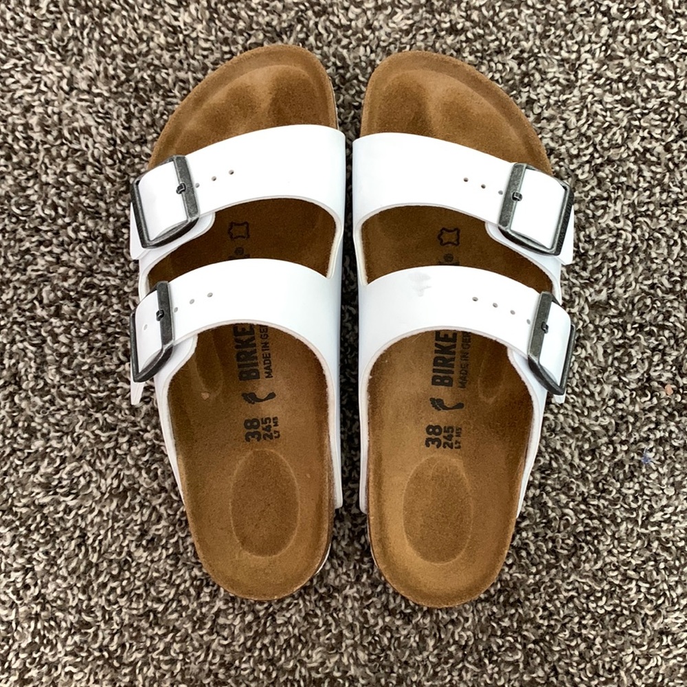 white Birkenstocks
